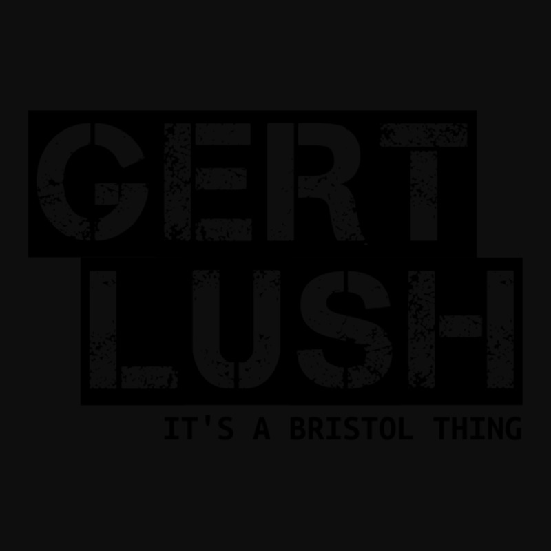 Gert Lush - It_s A Bristol Thing - Black Text Crop Top by THOMASRAFFERTY | Artistshot