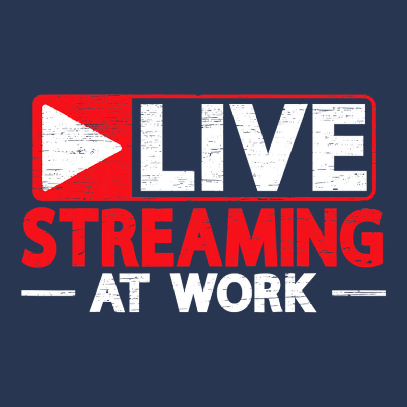 Livestreaming At Work Online Streaming Ladies Denim Jacket by ShaneHess | Artistshot