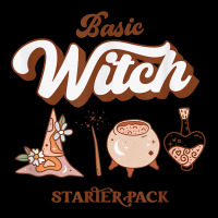 Basic Witch Starter Pack   Cute Halloween Cropped Hoodie | Artistshot