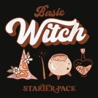 Basic Witch Starter Pack   Cute Halloween Scorecard Crop Tee | Artistshot