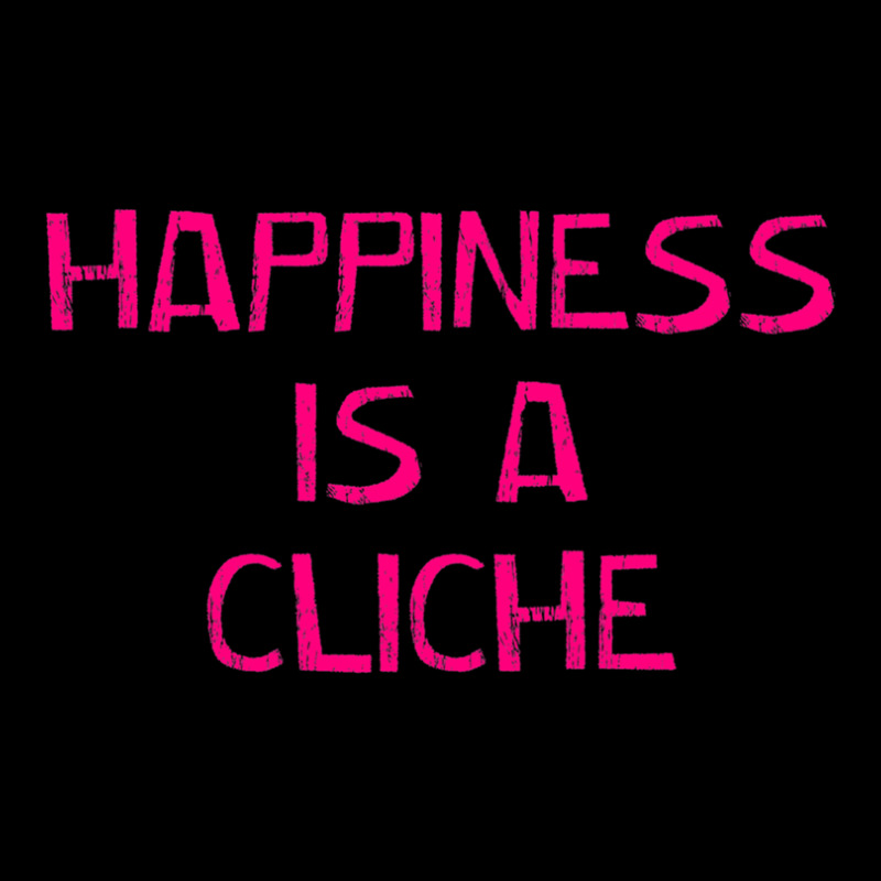 Tickle Tees Happiness Is A Cliche Cropped Hoodie by MirandaSeger | Artistshot