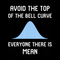 Avoid The Top Of The Bell Curve V-neck Tee | Artistshot