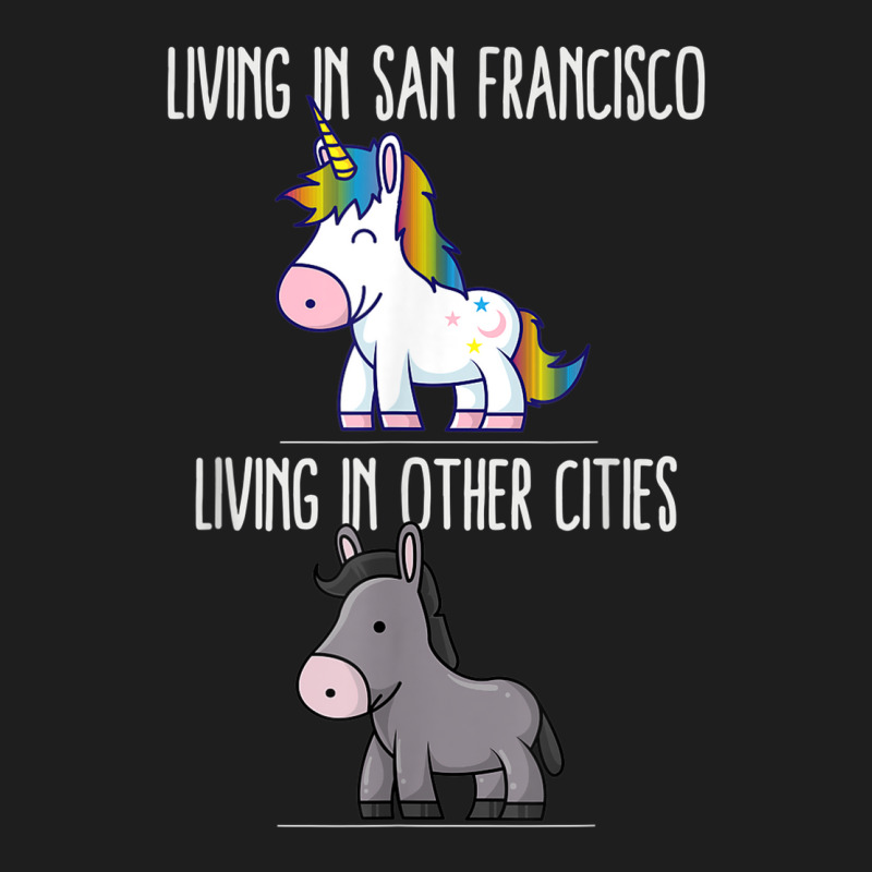 Living In San Francisco Pride California Unicorn Love Classic T-shirt by Outpost | Artistshot