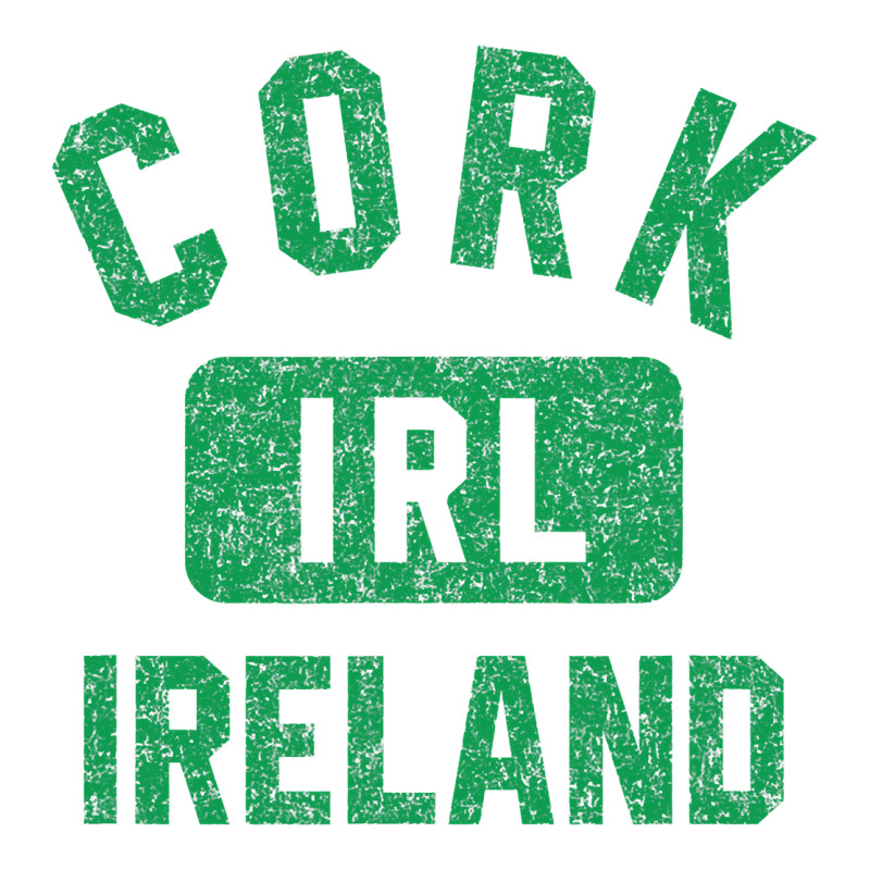 Cork Ireland Irl Gym Style Distressed Green Print Youth Zipper Hoodie | Artistshot