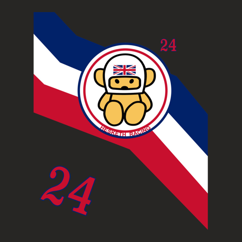 James Hunt Teddy Bear-breasted Hesketh Racing Sponsor Stripes Ladies Fitted T-Shirt by DawnBee | Artistshot