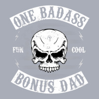 Mens One Badass Bonus Step Dad Funny Gift Birthday Stepdad Tank Dress | Artistshot