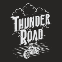 Thunder Road Dark Version Ladies Fitted T-shirt | Artistshot