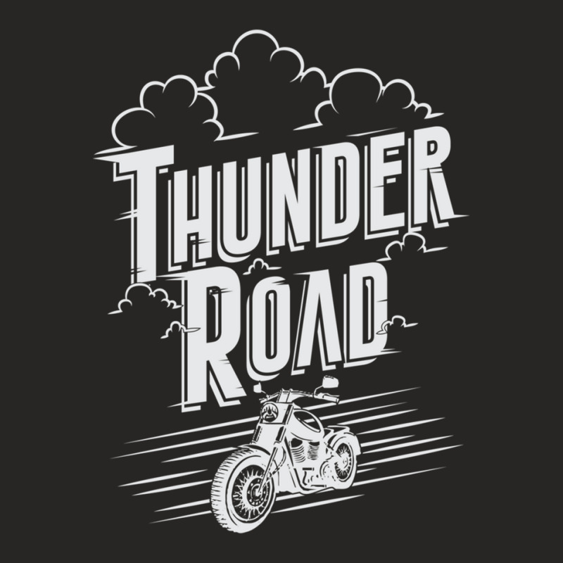 Thunder Road Dark Version Ladies Fitted T-Shirt by JosephVanlandingham | Artistshot