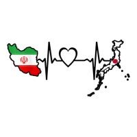 Iran Japan Flag Iranian Japanese Heartbeat T Shirt Youth Tee | Artistshot