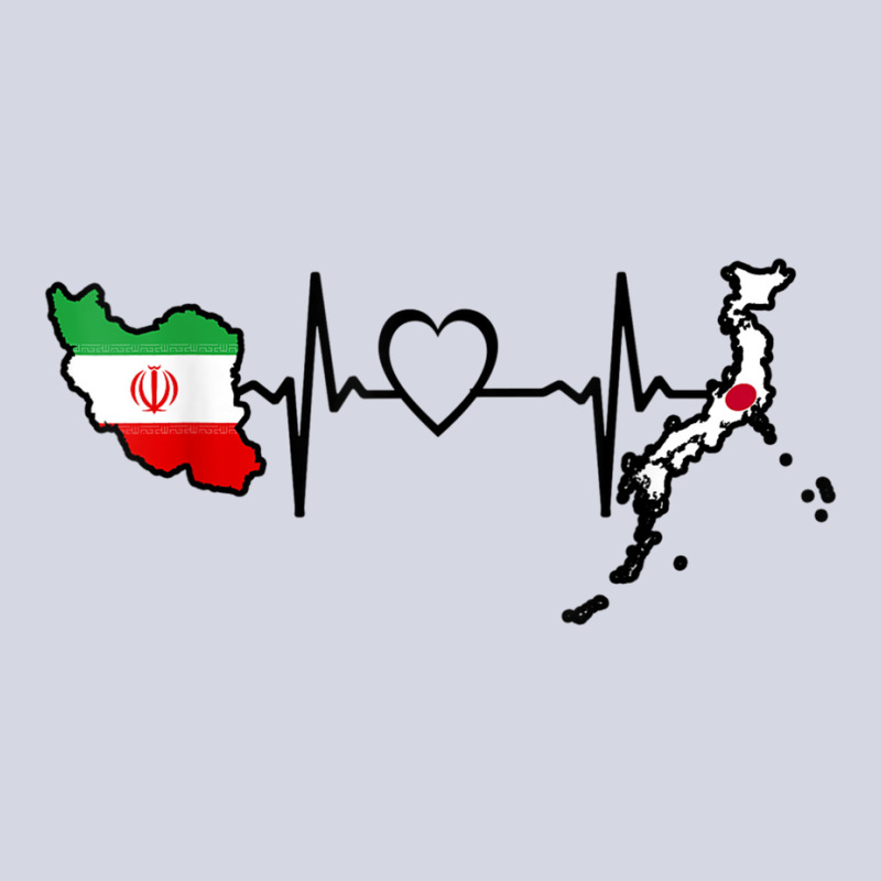 Iran Japan Flag Iranian Japanese Heartbeat T Shirt Fleece Short by cm-arts | Artistshot