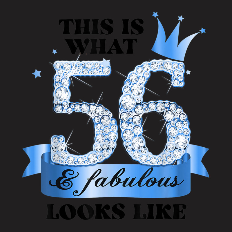 56 & Fabulous I Blue White Party Group Candid Photo Outfit T-shirt | Artistshot