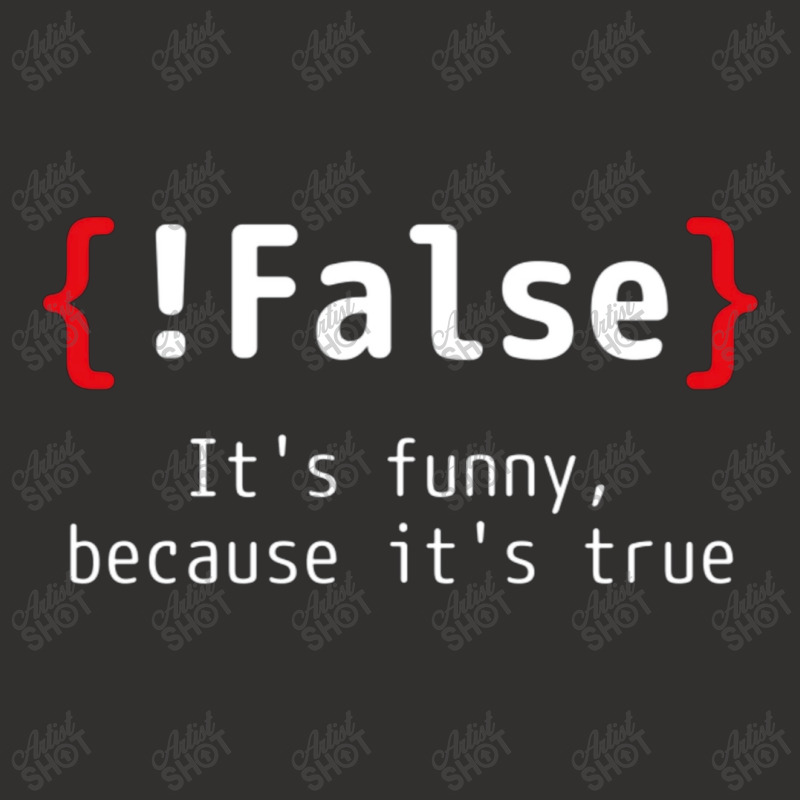 False Its Funny Champion Hoodie | Artistshot