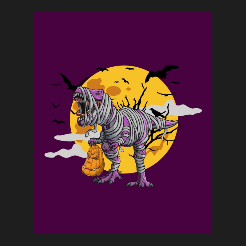 Halloween Dinosaur T-rex Mummy Pumpkin  Graphic Classic T-shirt | Artistshot