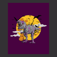 Halloween Dinosaur T-rex Mummy Pumpkin  Graphic Vintage Hoodie And Short Set | Artistshot