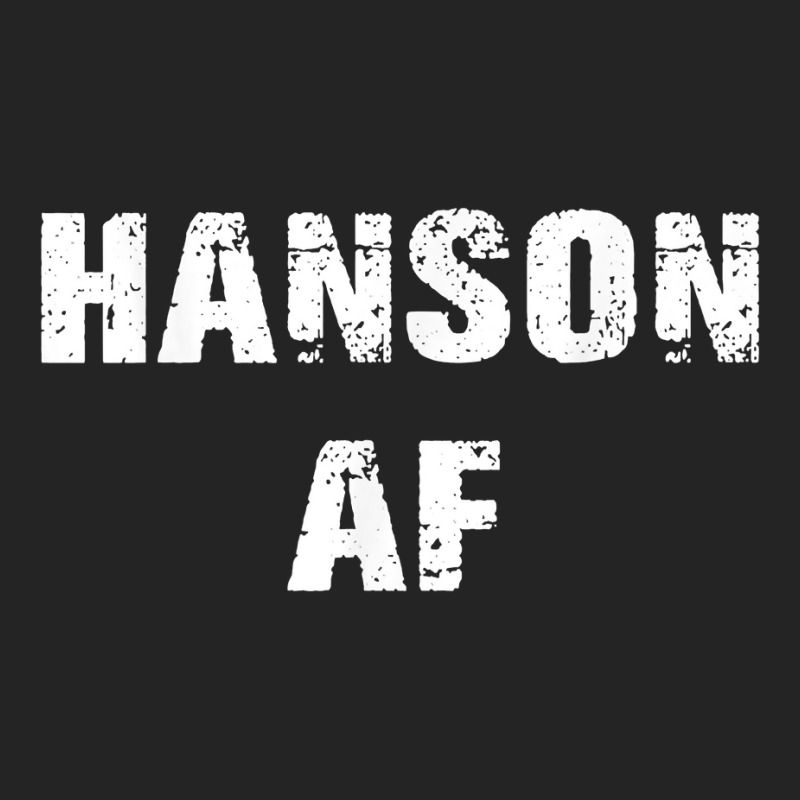 Hanson Surname Af Vintage Retro Funny Men Women Girl Boy T Shirt 3/4 Sleeve Shirt | Artistshot