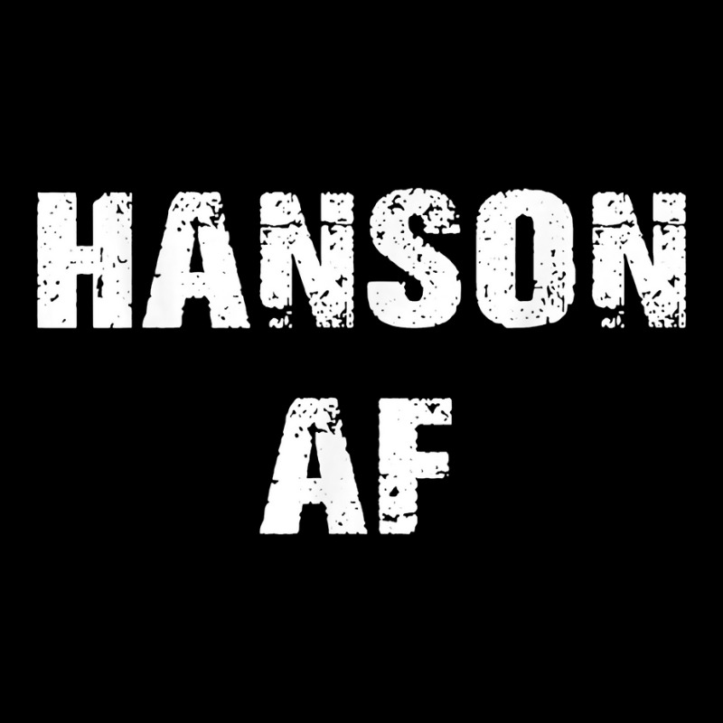 Hanson Surname Af Vintage Retro Funny Men Women Girl Boy T Shirt Men's 3/4 Sleeve Pajama Set | Artistshot