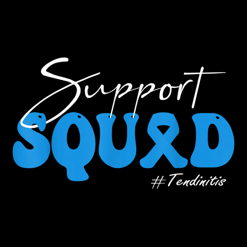 Support Squad Tendinitis Awareness Blue Ribbon T Shirt Men's Long Sleeve Pajama Set by cm-arts | Artistshot