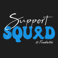 Support Squad Tendinitis Awareness Blue Ribbon T Shirt Classic T-shirt | Artistshot