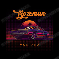 Bozeman Montana Retro Vintage 80s 90s Muscle Cars Retrowave Aesthetic Long Sleeve Baby Bodysuit | Artistshot