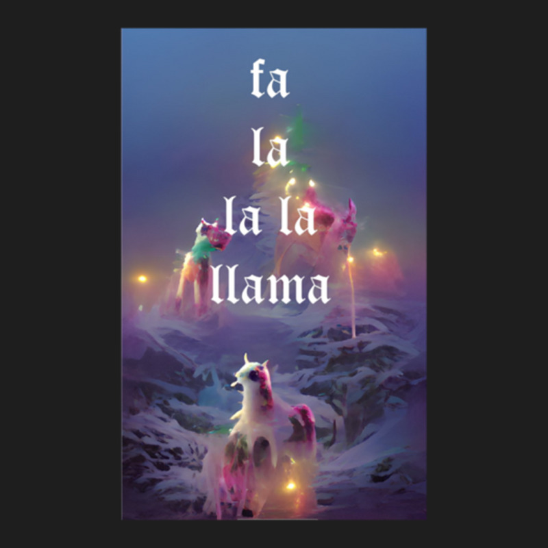 Fa La La La Llama Christmas Lights Snowflakes Cyberpunk Classic T-shirt | Artistshot