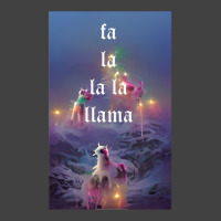 Fa La La La Llama Christmas Lights Snowflakes Cyberpunk Vintage T-shirt | Artistshot