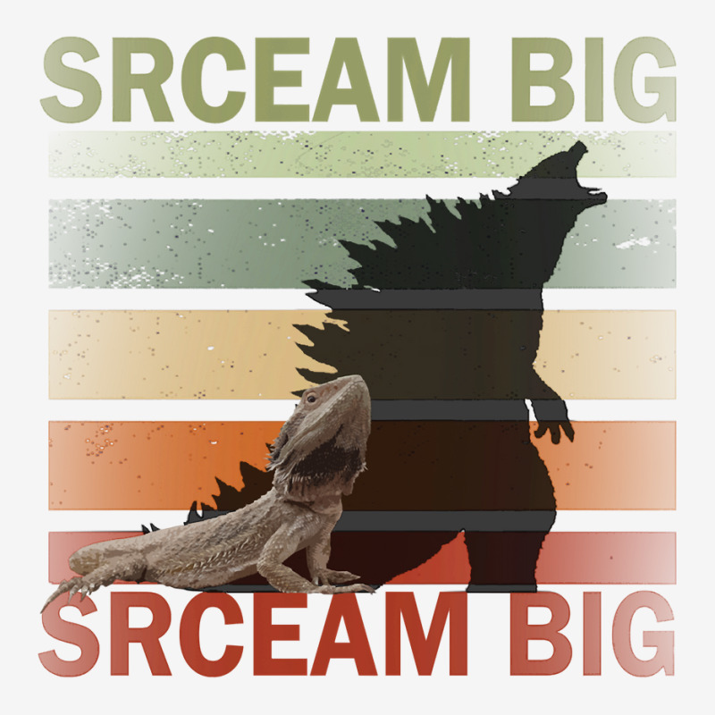 Scream Big. Lucky Lizard With Dinosaur Shadow For Pet Lover Long Sleev Landscape Canvas Print | Artistshot