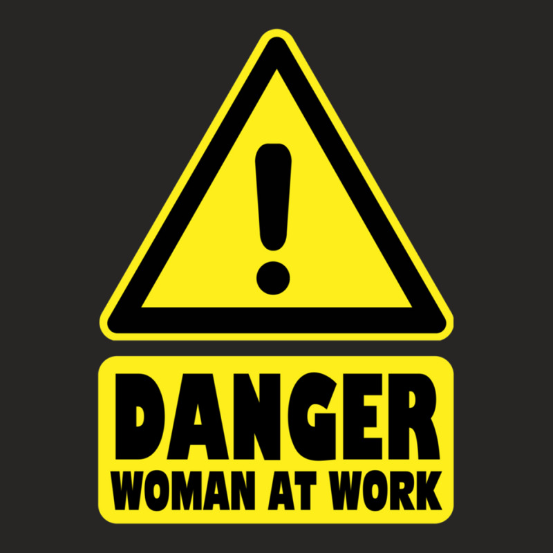 Danger - Woman At Work Ladies Fitted T-Shirt by SheilaMathews | Artistshot