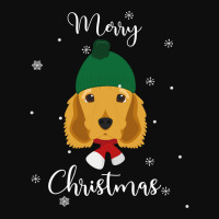 Cute Cocker Spaniel Merry Christmas Sweatshirt Crop Top | Artistshot