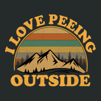 I Love Peeing Outside Funny Camping Hiking Women's Triblend Scoop T-shirt | Artistshot