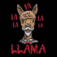 Fa La La La Llama Christmas Santa V-neck Tee | Artistshot