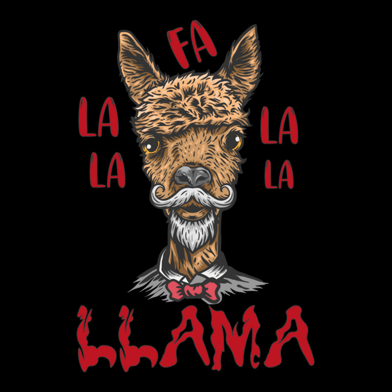 Fa La La La Llama Christmas Santa V-neck Tee | Artistshot