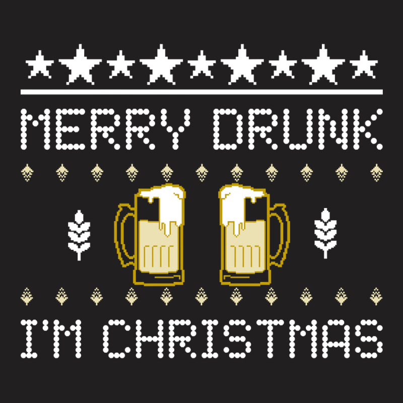 Merry Drunk I'm Christmas Beer Ugly Christmas Sweater Sweatshirt T-shirt | Artistshot