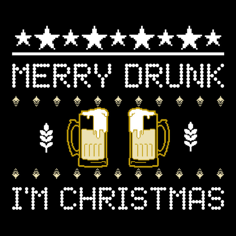 Merry Drunk I'm Christmas Beer Ugly Christmas Sweater Sweatshirt Pocket T-shirt | Artistshot