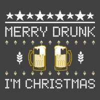 Merry Drunk I'm Christmas Beer Ugly Christmas Sweater Sweatshirt Vintage T-shirt | Artistshot