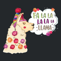 Fa La La La Llama Christmas Santa Crewneck Sweatshirt | Artistshot