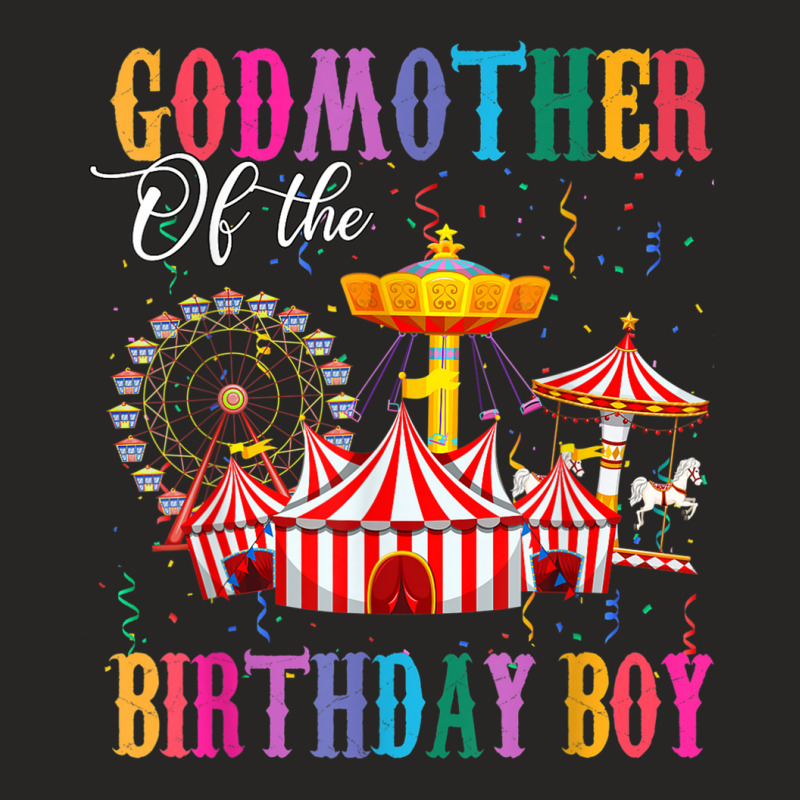 Godmother Of Birthday Boy Ringmaster Circus Birthday Party T Shirt Ladies Fitted T-Shirt by cm-arts | Artistshot