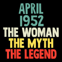 70 Years Old April 1952 Woman Myth Legend 70th Birthday V-neck Tee | Artistshot