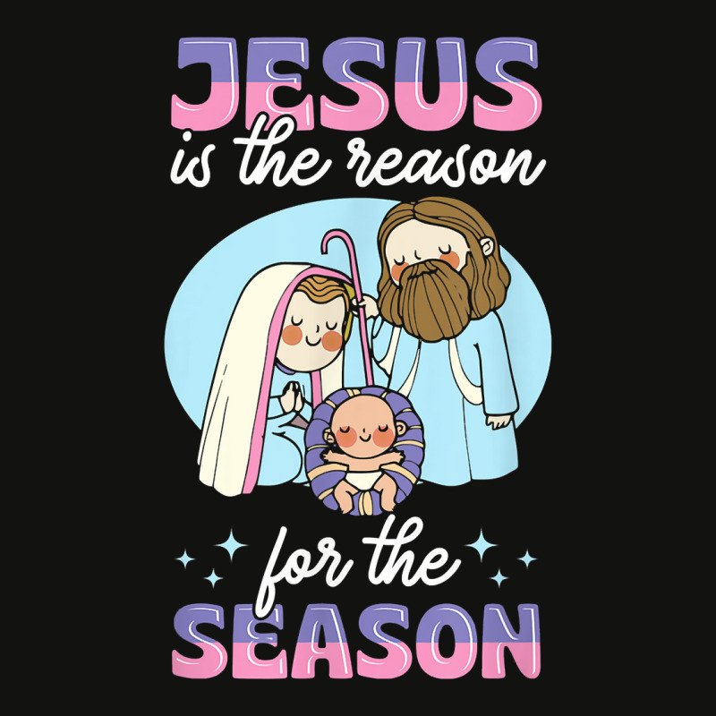 Jesus Is The Reason For The Season Christian Nativity T Shirt Scorecard Crop Tee by cm-arts | Artistshot