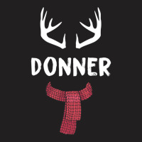 Donner Reindeer Christmas Matching Pjs Group Costume Gift Pullover T-shirt | Artistshot