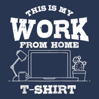 This Is My Work From Home Shirt  Funny Remote Worker Gift Raglan Baseb Ladies Denim Jacket | Artistshot