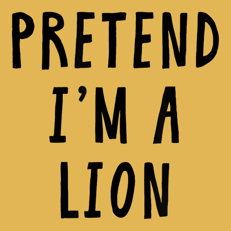 Pretend Im A Lion Costume Women Men Kids Halloween Costume T Shirt Vintage Hoodie And Short Set | Artistshot