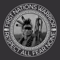 First Nation Warrior Respect All Fear Of None Vintage Hoodie | Artistshot