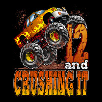 Kids 12 Year Old Monster Truck Birthday Shirt 12 & Crushing It Men's 3/4 Sleeve Pajama Set | Artistshot