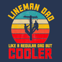 Lineman Dad But Cooler Funny Electrician Utility Father Mens Premium Ladies Denim Jacket | Artistshot