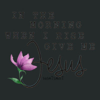 In The Morning When I Rise Give Me Jesus Women Easter Women's Triblend Scoop T-shirt | Artistshot