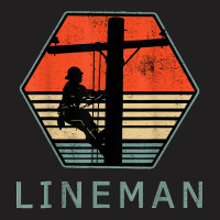 Lineman Retro Vintage Electrician T-shirt | Artistshot