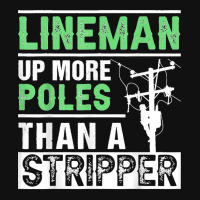 Lineman Up More Poles Than A Stripper Electrician Lineworker Crew Socks | Artistshot