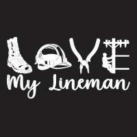 Lineworker Love My Lineman Wife Electrician Girlfriend T-shirt | Artistshot