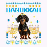 Dachshund Chanukah Jewish Ugly Hanukkah Sweater Pajama Tank Top | Artistshot