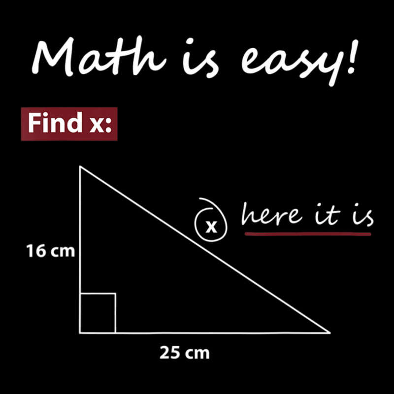 Math Is Easy Find X Here It Is Cropped Hoodie by cm-arts | Artistshot